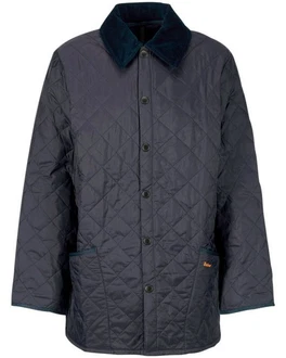 Barbour Steppjacke Liddesdale Quilt Dunkelblau/Hellblau/Blau/Dunkelgrün