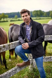 Barbour Funktionsjacke Spoonbill Dunkelgrün/Dunkelblau/Dunkelgrau