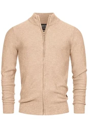 Indicode INWestmoon Strickjacke Beige/Braun/Khaki