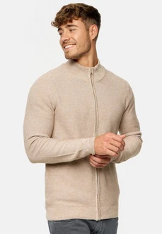 Indicode INWestmoon Strickjacke Beige/Braun/Khaki