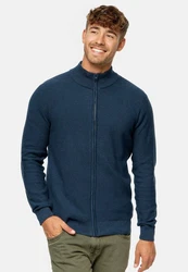 Indicode INWestmoon Strickjacke Dunkelblau/Hellblau