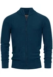 Indicode INWestmoon Strickjacke Dunkelblau/Hellblau