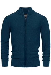 Indicode INWestmoon Strickjacke Dunkelblau/Hellblau