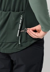 Jack Wolfskin Fahrradjacke MOROBBIA FZ L/S Grün/Dunkelgrün