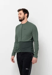 Jack Wolfskin Fahrradjacke MOROBBIA FZ L/S Grün/Dunkelgrün