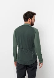 Jack Wolfskin Fahrradjacke MOROBBIA FZ L/S Grün/Dunkelgrün