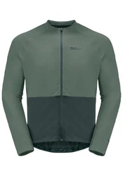 Jack Wolfskin Fahrradjacke MOROBBIA FZ L/S Grün/Dunkelgrün