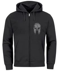Neverless Sweatjacke Zip-Hoodie Herren Sparta Dunkelgrau/Schwarz/Grau