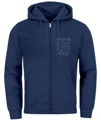 Neverless Sweatjacke Zip Hoodie Herren Dunkelblau/Blau