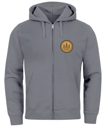 Neverless Sweatjacke Zip Hoodie Herren Outdoor Motiv Hellgrau/Grau/Dunkelgrau