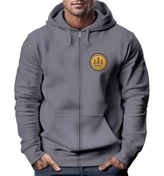 Neverless Sweatjacke Zip Hoodie Herren Outdoor Motiv Hellgrau/Grau/Dunkelgrau