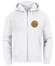Neverless Sweatjacke Zip Hoodie Herren Outdoor Motiv Weiß/Grau/Hellgrau/Silber/Dunkelblau/Creme