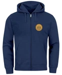 Neverless Sweatjacke Zip Hoodie Herren Outdoor Motiv Dunkelblau/Blau