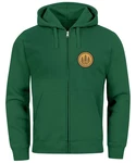 Neverless Sweatjacke Zip Hoodie Herren Outdoor Motiv Grün/Dunkelgrün