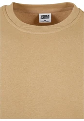Urban Classics Herren Basic Terry Crew Sweatshirt Khaki/Braun/Beige