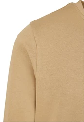 Urban Classics Herren Basic Terry Crew Sweatshirt Khaki/Braun/Beige