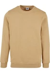Urban Classics Herren Basic Terry Crew Sweatshirt Khaki/Braun/Beige