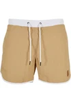 URBAN CLASSICS Badeshorts Retro Swimshorts Beige/Khaki/Braun