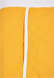 URBAN CLASSICS Badeshorts Retro Swimshorts Gelb/Braun/Orange