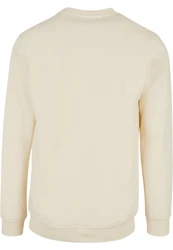 Urban Classics Herren Basic Terry Crew Sweatshirt Khaki/Beige/Weiß