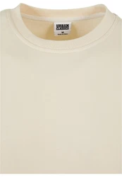 Urban Classics Herren Basic Terry Crew Sweatshirt Khaki/Beige/Weiß