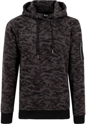 Urban Classics Sweatshirt Herren Bomber Hoody Camo