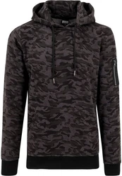 Urban Classics Sweatshirt Herren Bomber Hoody Camo