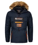 Geographical Norway Winterjacke Anorak Herren Dunkelblau/Hellblau