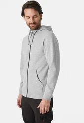 Helly Hansen Kapuzenpullover Classic Zip Hoodie Hellgrau/Grau