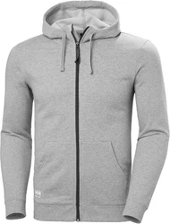 Helly Hansen Kapuzenpullover Classic Zip Hoodie Hellgrau/Grau