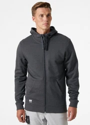 Helly Hansen Kapuzenpullover Classic Zip Hoodie Dunkelgrau/Grau/Hellgrau/Schwarz