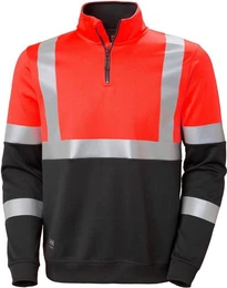 Rundhalspullover Addvis Half Zip Sweatshirt Cl 1