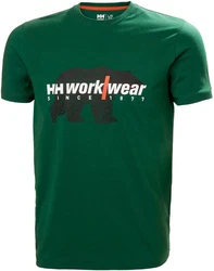 Helly Hansen Logo T-Shirt Dunkelgrün/Grün