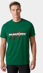 Helly Hansen Logo T-Shirt Dunkelgrün/Grün
