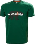 Helly Hansen Logo T-Shirt Dunkelgrün/Grün