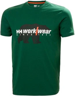 Helly Hansen Logo T-Shirt Dunkelgrün/Grün Helly Hansen Logo T-Shirt Dunkelgrün/Grün
