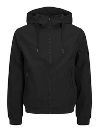 Blouson Softshell Jacke Plus Oversize Biker Blouson bergangs JJEBASIC 6018 in Schwarz