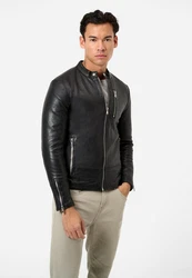 RICANO Lederjacke Carlo Schwarz