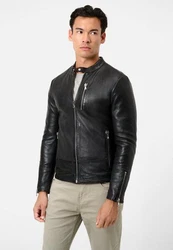 RICANO Lederjacke Carlo Schwarz
