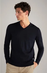 JOOP! Pullover Damien Dunkelblau/Blau/Schwarz/Hellblau