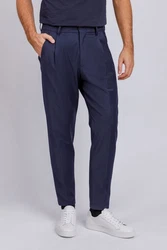 Drykorn Stoffhose Chasy Dunkelblau/Blau/Hellblau