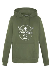 Chiemsee Kapuzensweatshirt Hoodie mit Jumper-Motiv (1) Dunkelgrün/Grün