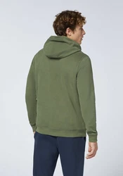 Chiemsee Kapuzensweatshirt Hoodie mit Jumper-Motiv (1) Dunkelgrün/Grün