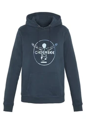 Chiemsee Kapuzensweatshirt Hoodie mit Jumper-Motiv (1) Blau/Dunkelblau/Gelb/Braun