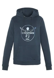 Chiemsee Kapuzensweatshirt Hoodie mit Jumper-Motiv (1) Blau/Dunkelblau/Gelb/Braun