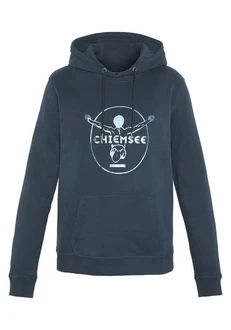 Chiemsee Kapuzensweatshirt Hoodie mit Jumper-Motiv (1) Blau/Dunkelblau/Gelb/Braun