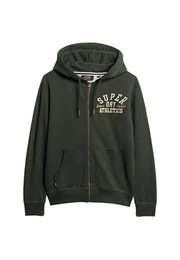 Sweatshirt Herren Zipper VINTAGE SUPERSTATE ZIPHOOD Dark Olive Marl