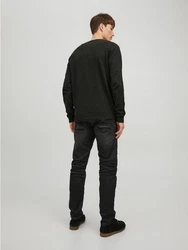 Jack & Jones Strickpullover JJEBASIC KNIT CREW NECK Dunkelgrün (5868)