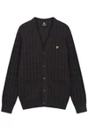 Lyle & Scott Cardigan Herren Klassisch Schwarz/Gelb/Grün/Braun