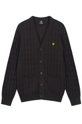 Lyle & Scott Cardigan Herren Klassisch Schwarz/Gelb/Grün/Braun